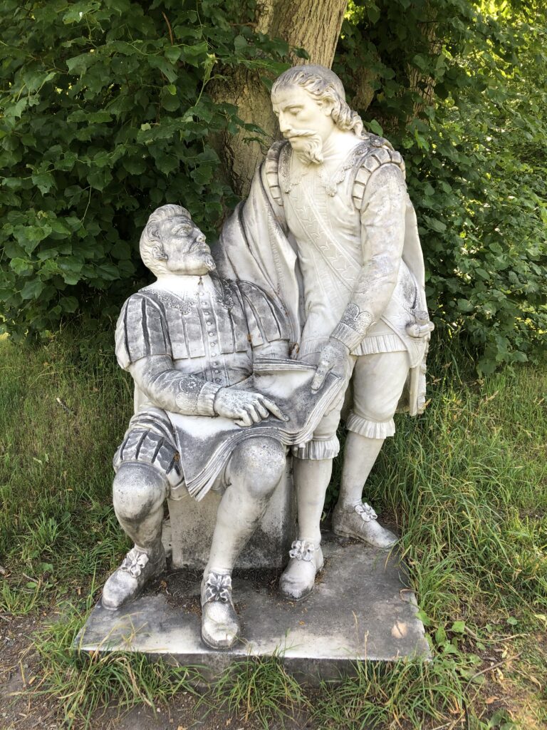 Staty föreställande Axel Oxenstierna och Gustaf II Adolf